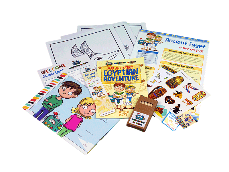 Educational subscription box - Ancient Egypt Classic Pack Contents