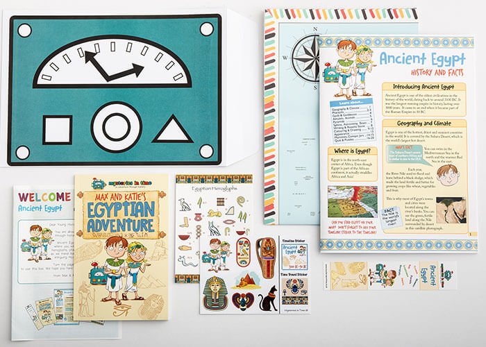 Educational subscription box - Ancient Egypt Classic Pack Contents