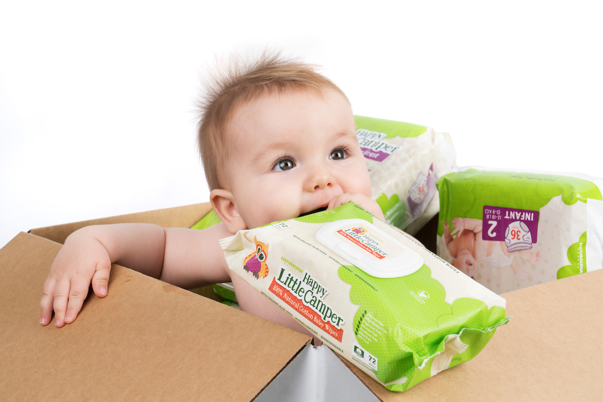 happy little camper baby wipes