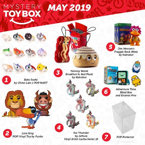 Previous Months Boxes of Mystery Toy Box