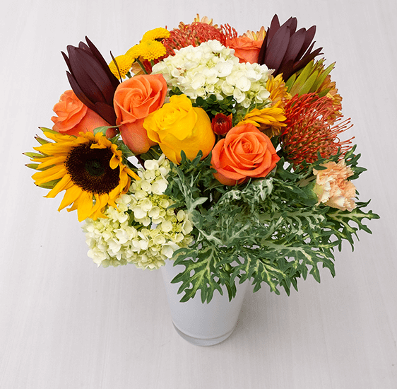 Beautiful Bouquet of Flowers Delivered in A Vase