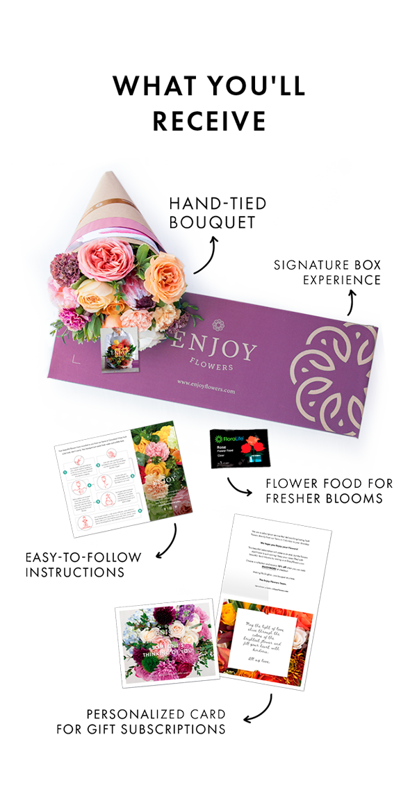 Beautiful Bouquet of Flowers Delivered in A Vase