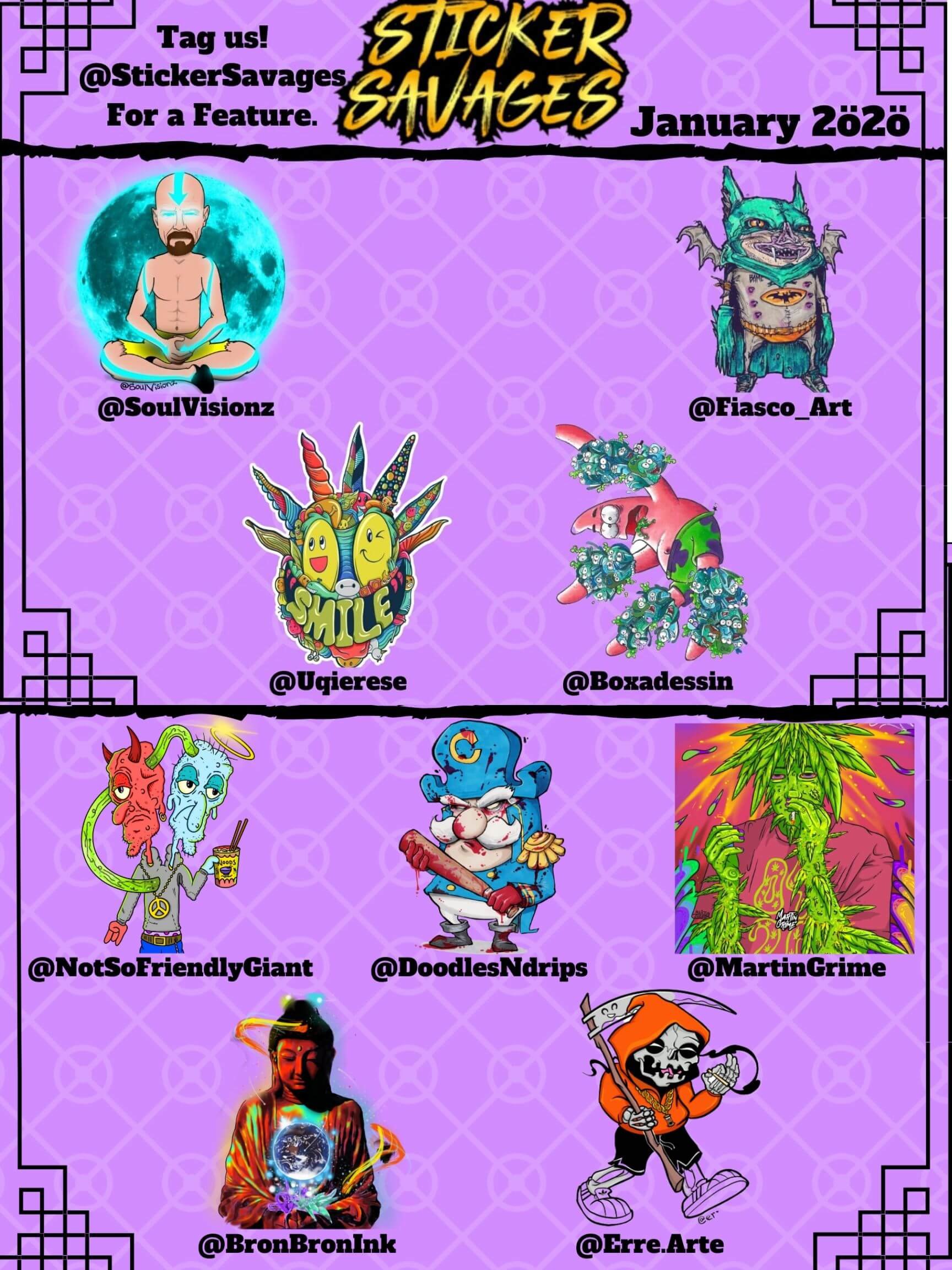 Previous Sticker Boxes | Sticker Savages