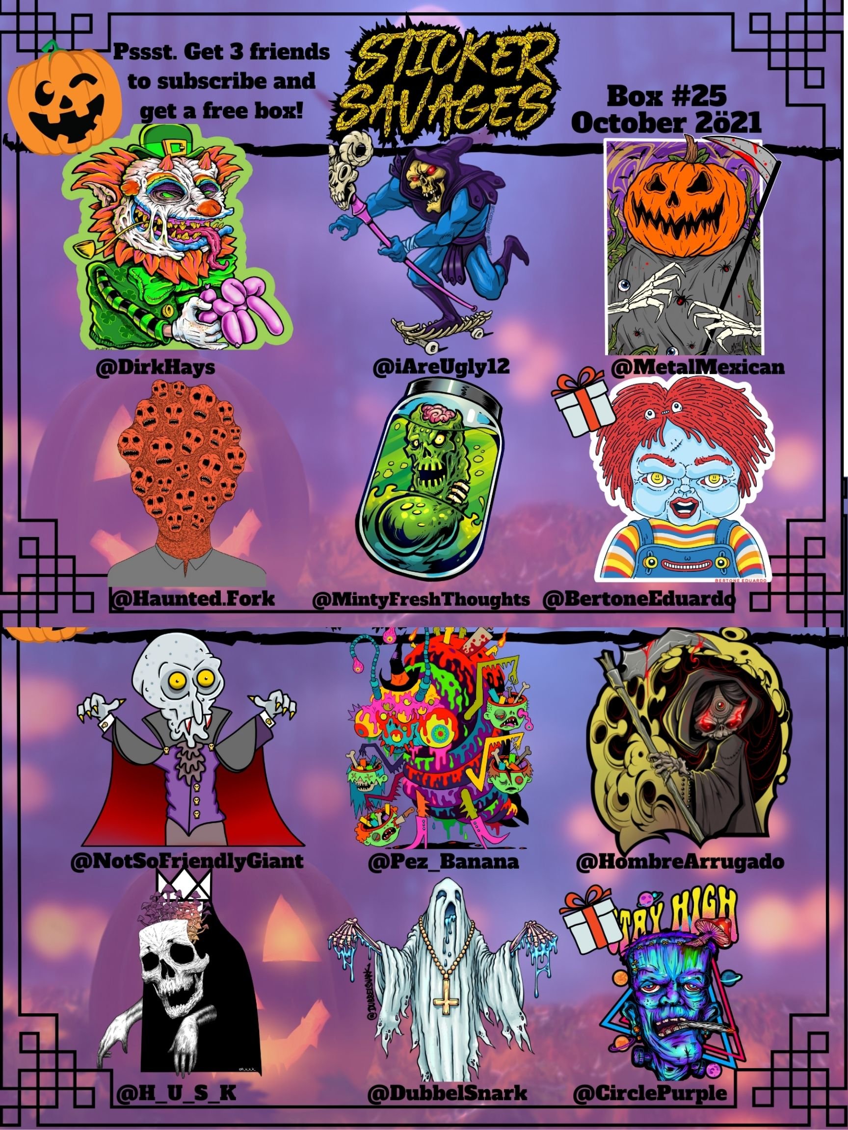 Previous Sticker Boxes | Sticker Savages