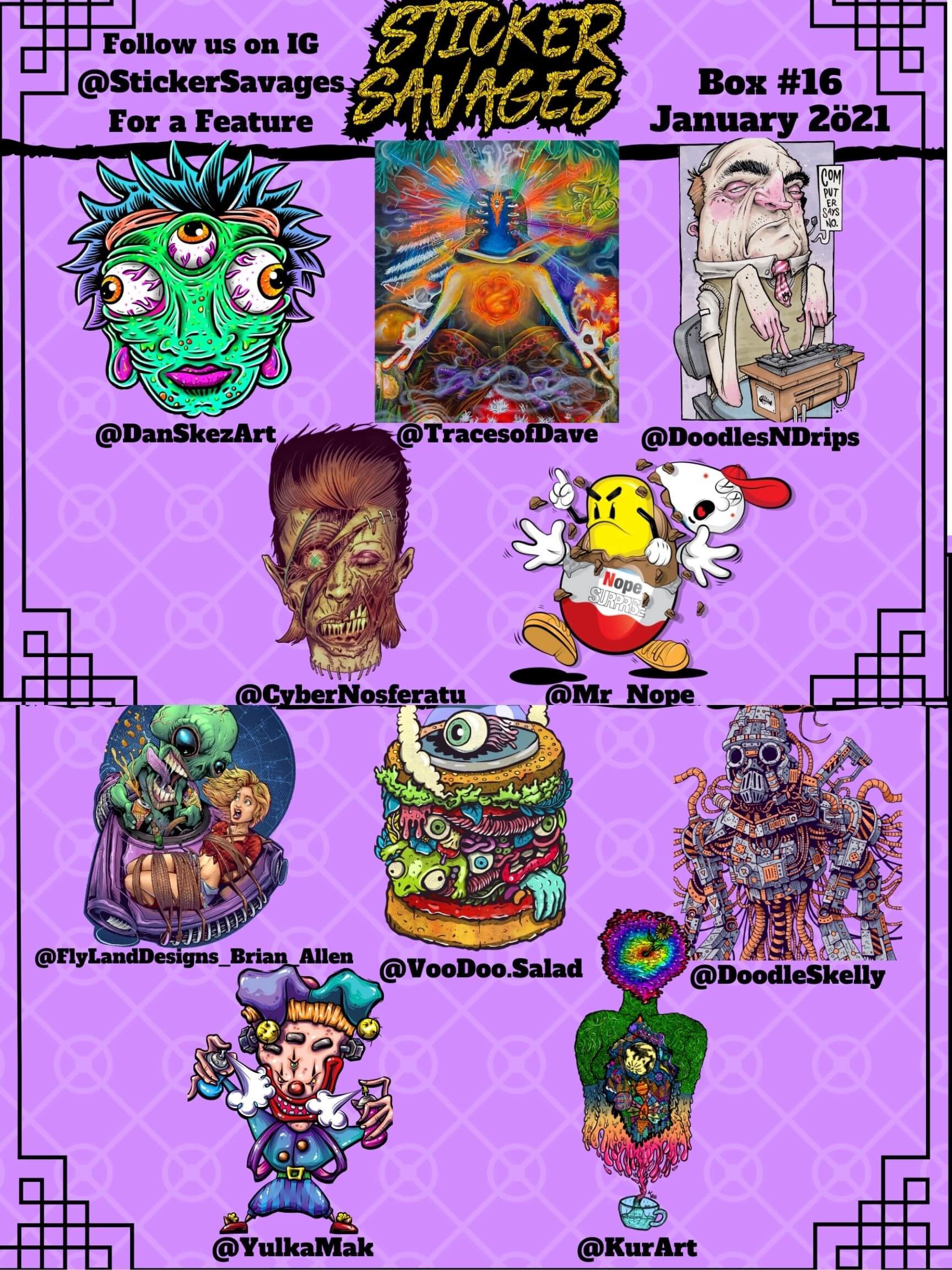 Previous Sticker Boxes | Sticker Savages