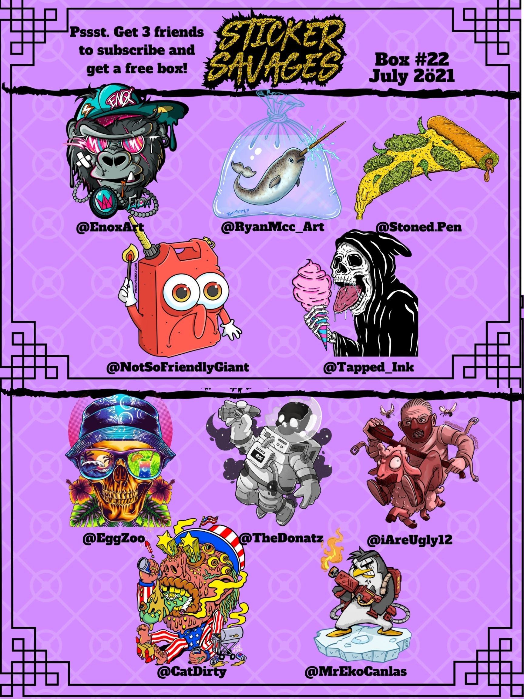 Previous Sticker Boxes | Sticker Savages