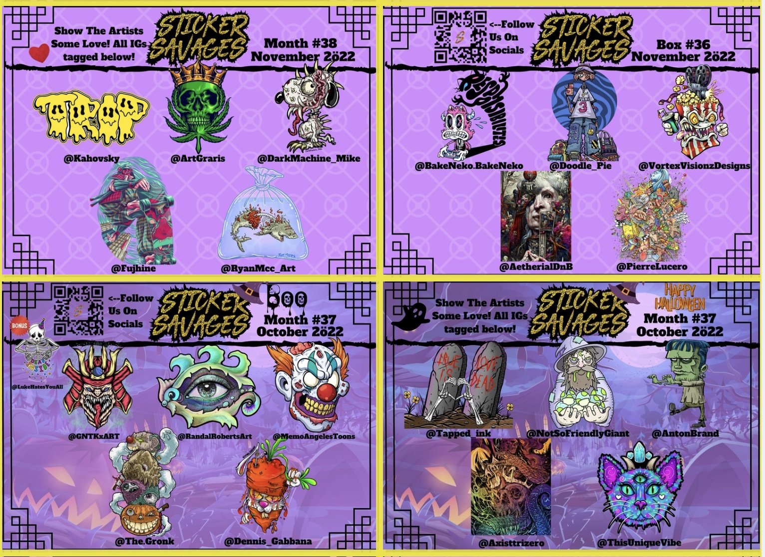 Previous Sticker Boxes | Sticker Savages