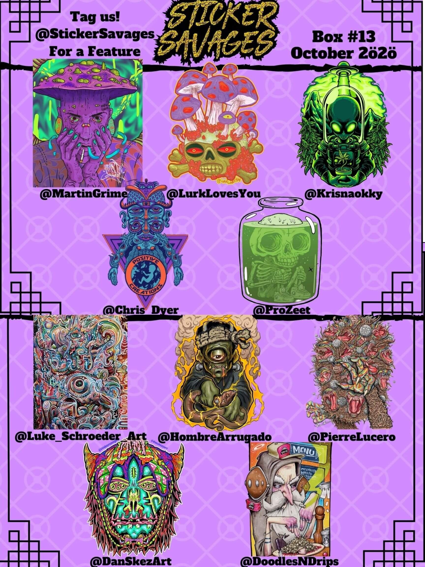 Previous Sticker Boxes | Sticker Savages