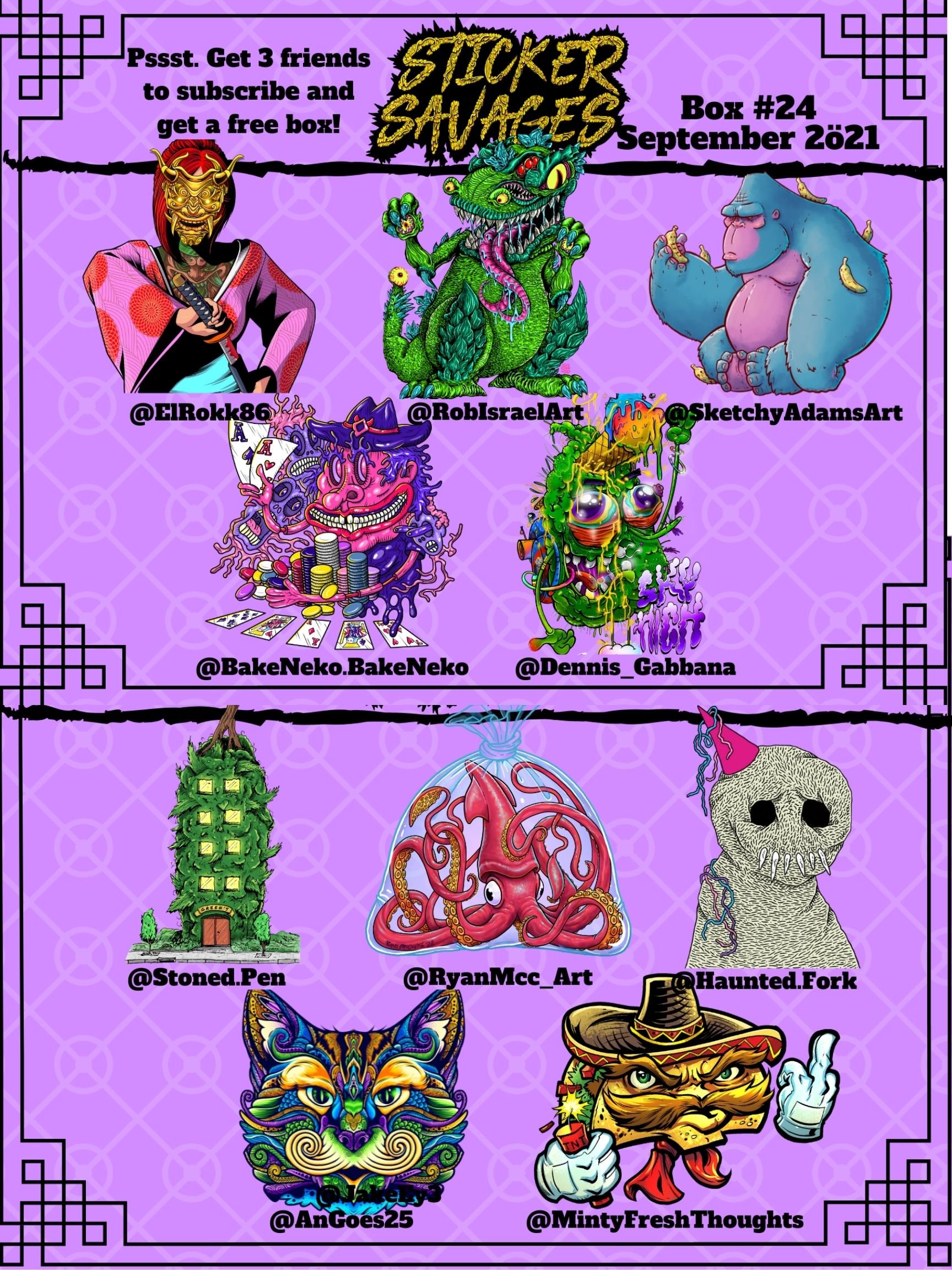 Previous Sticker Boxes | Sticker Savages