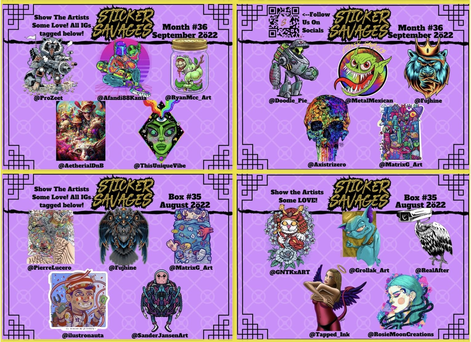 Previous Sticker Boxes | Sticker Savages