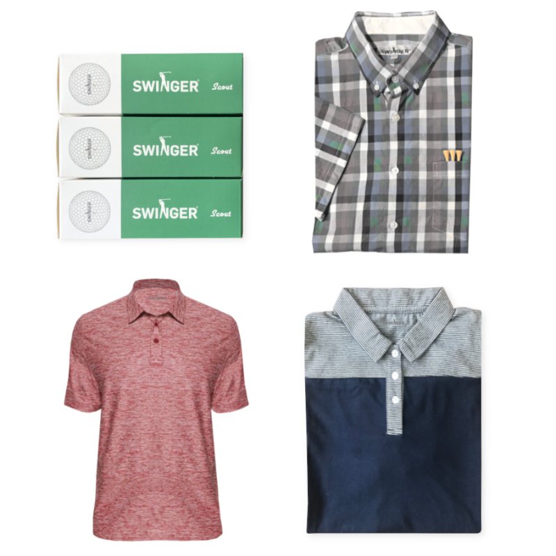 Gift for Golfers Give a Monthly Swinger Box® Golf Subscription Box