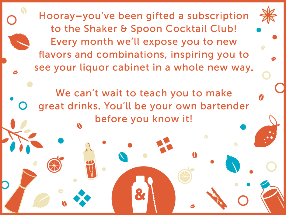 Shaker & Spoon Printable Gift Card Gallery